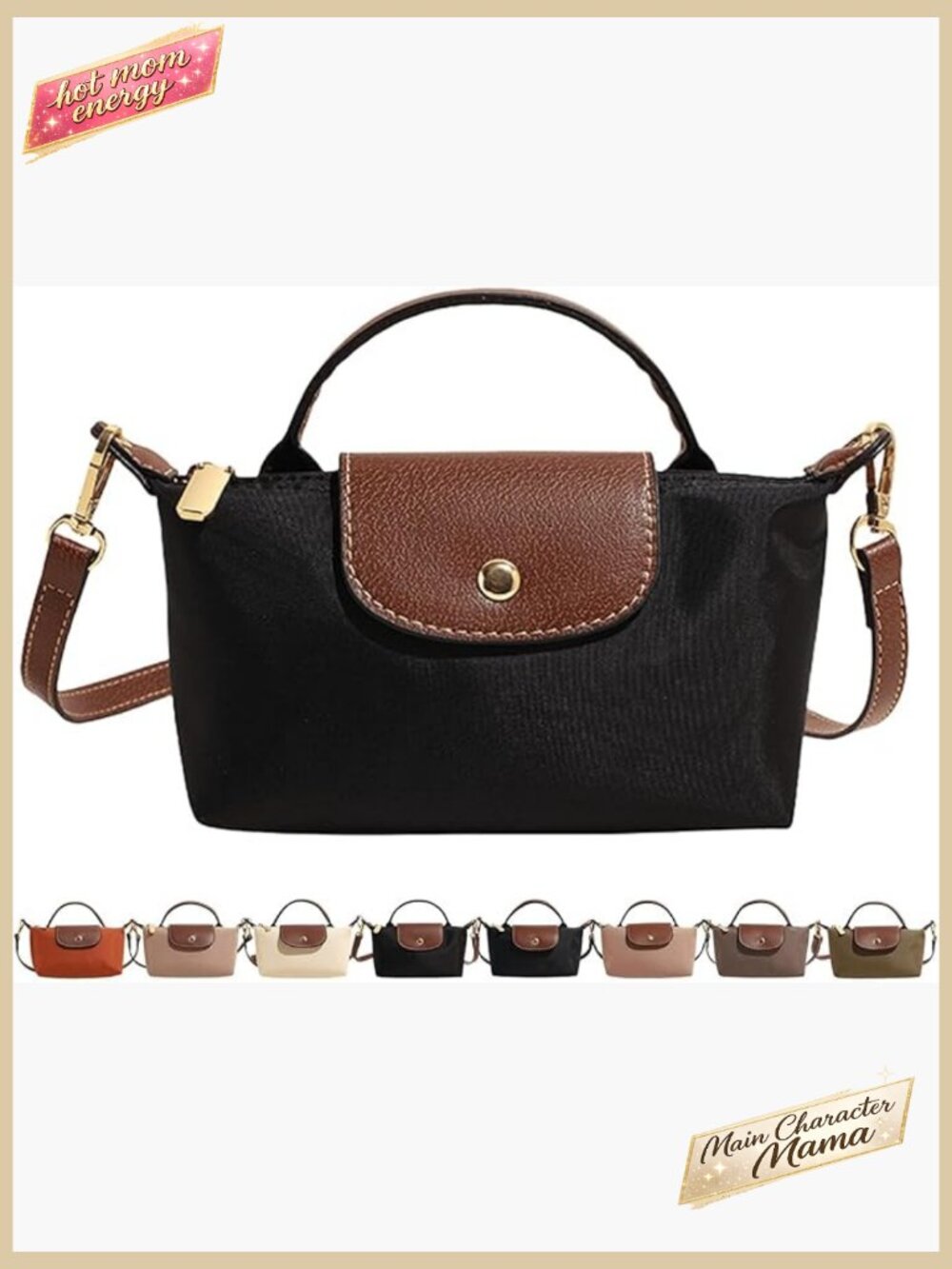 Mini Crossbody Bag Adjustable Strap Zipper Pocket Chic Fashionable Daily Use